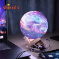 Remote Control USB Rechargeable 3D Moon Colors Lamp  Moon Touch For Home LED Decoration Moon touch Night Light For Kids